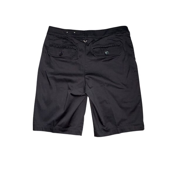 Intro. Love The Fit Womens Bermuda Style Shorts-Black-6-GUC - Picture 6 of 8